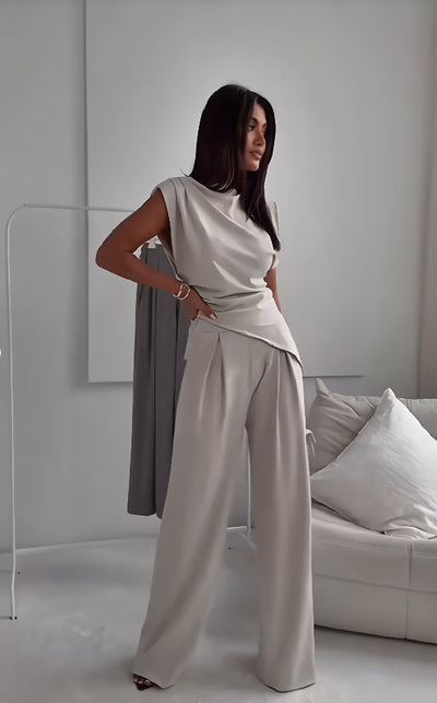 Arianna | White Cozy Two Piece Set